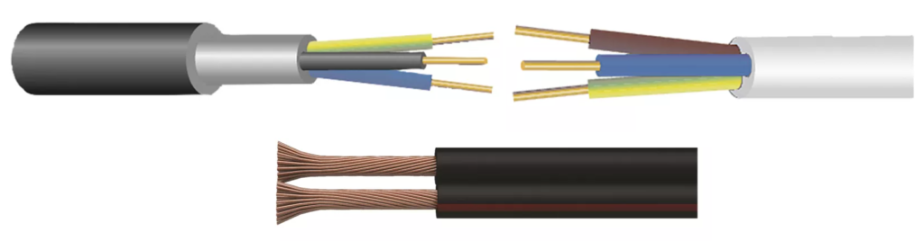 kabely elektroinstalační